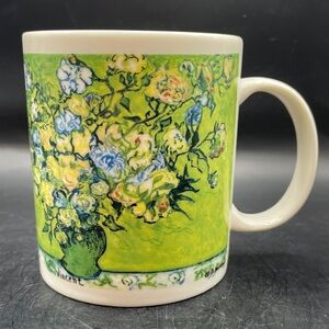 RARE Chaleur Master Impressionists Vincent Van Gogh Vase of Roses Mug D. Burrows